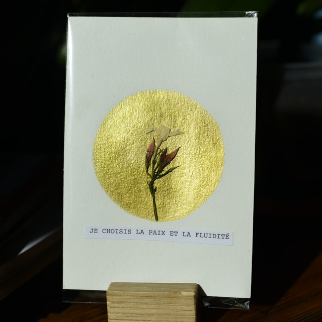 carte postale • je choisis la paix et la fluidité