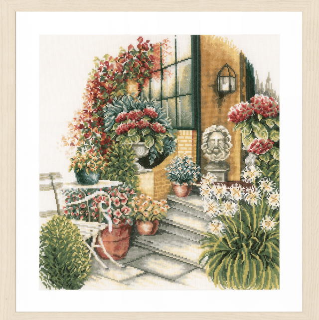 Terrace in Autumn Bloom by Vervaco (Aida)