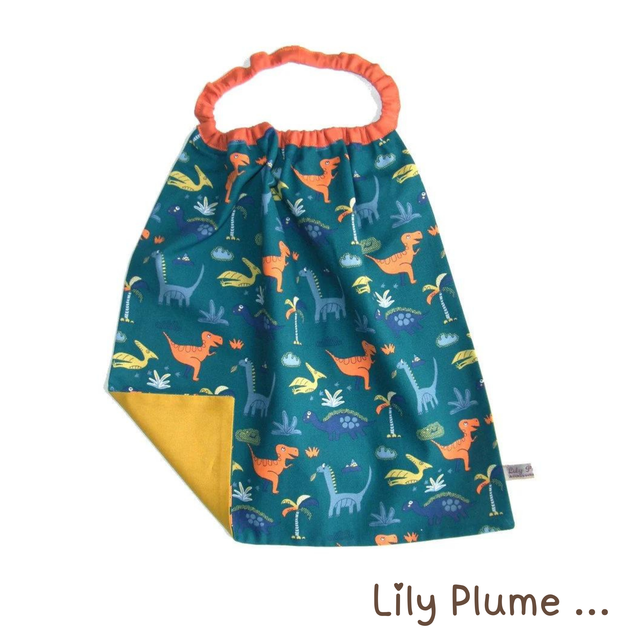 Serviette élastiquée dinosaures