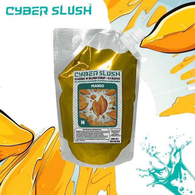 CyberSlush Mango Syrup for Ninja® Slushi - Natural Flavour / Natural Sweetness - 1L