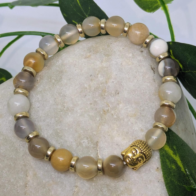 Bracelet "Agate de Madagascar" 8mm BR-065