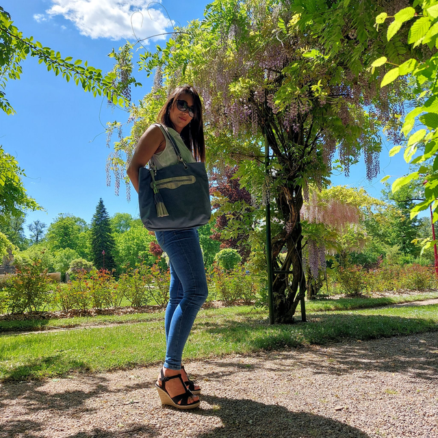 Cabas Luxe Réversible Cuir Véritable 2-en-1 .Créateur Français Fait Main.Sac Fourre-tout Fantaisie Haut de Gamme MELIBAG