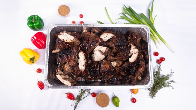 Jerk Chicken (Breast) - Large Tray (18-20 servings) 