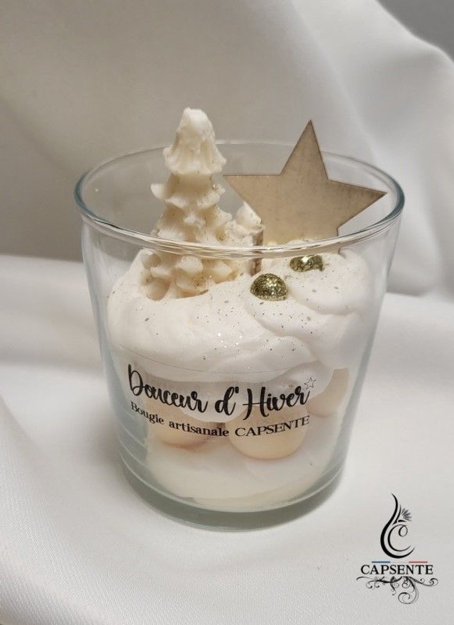 Bougie artisanale " Douceur d'Hiver " senteur vanille