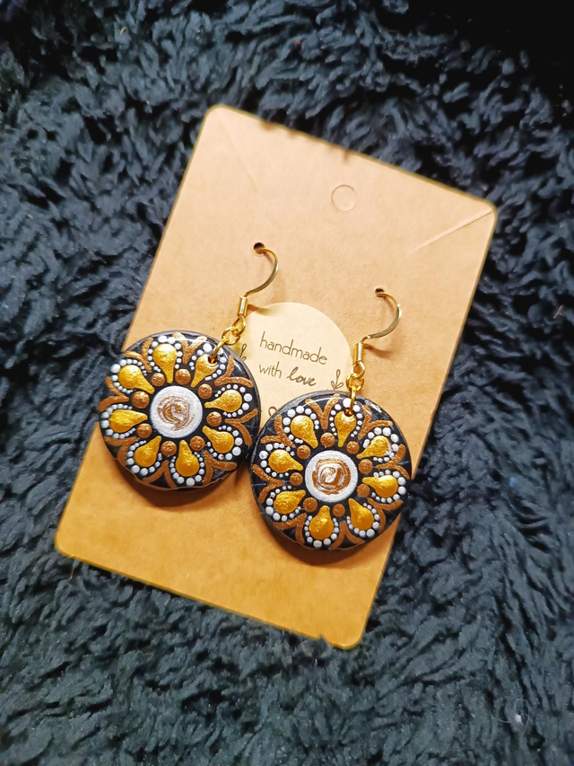 Boucles d'oreilles en bois 