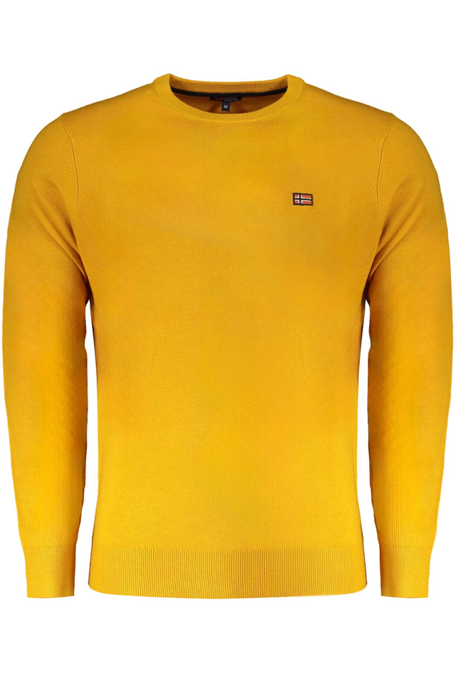 10308NORWAY 1963 MAGLIA UOMO GIALLO