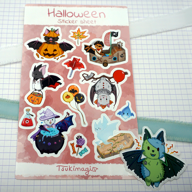 Planche de stickers - Halloween