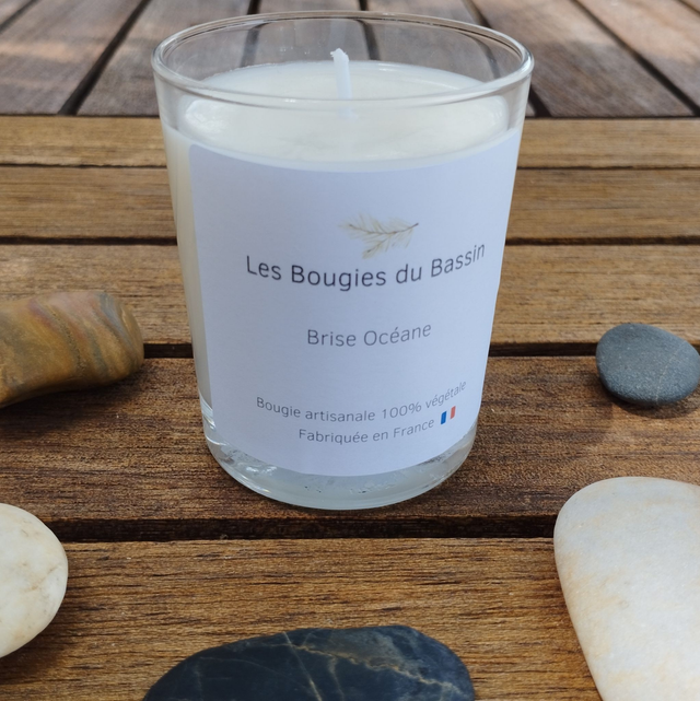 Brise Océane - Bougie artisanale - plus de 30 heures de combustion