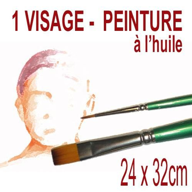 1 visage peinture 24x32cm 225€