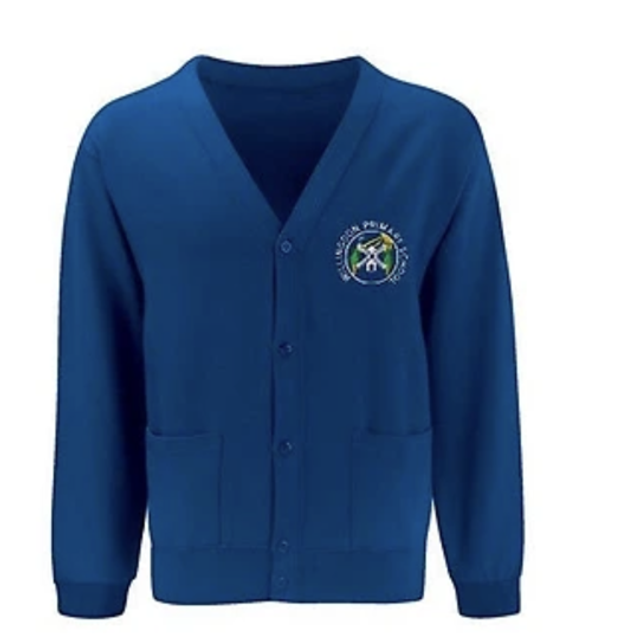 logo school cardigan 