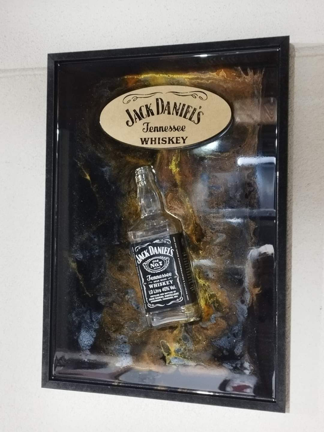 Tableau Décoratif Epoxy "Jack Daniel's"