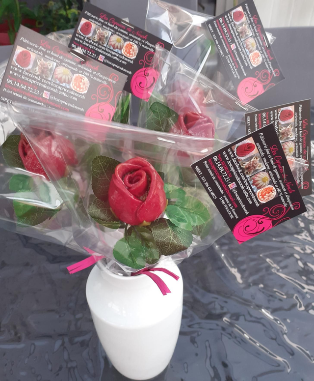 La Rose Framboise sur tige