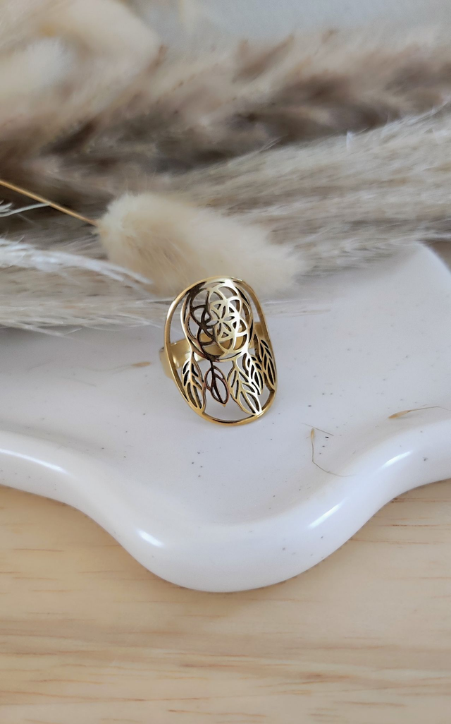 Bague Attrape-rêves acier