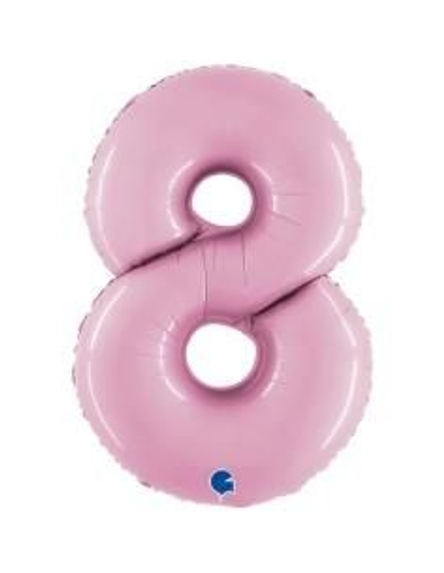 Numero 8 Rosa Pastello