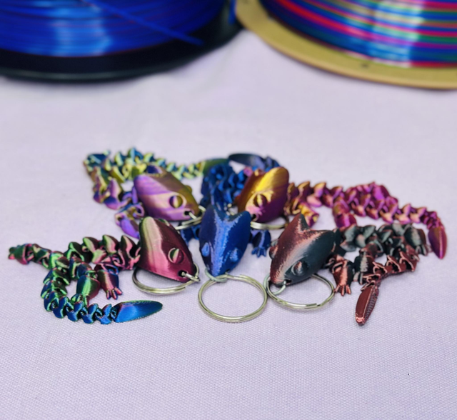 Porte clés Lézard articulé