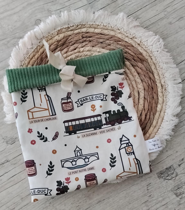 Pochette à livre de poche " édition Bar Le Duc " 