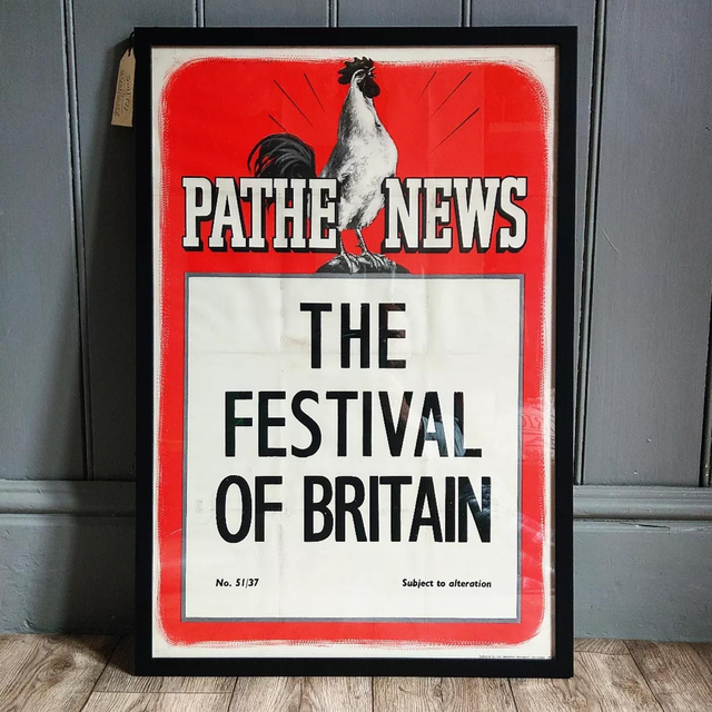 Pathe News Theatre Poster (The Festival Of Britain)Sold!