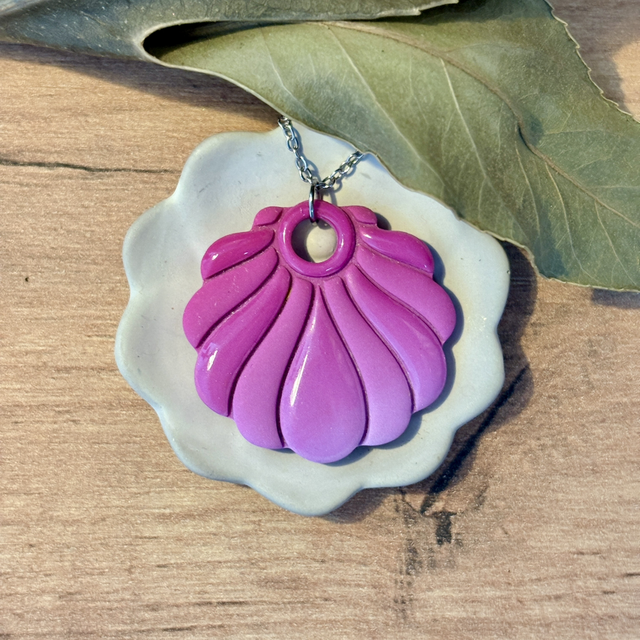 Collier/ras de cou Ondine violet 