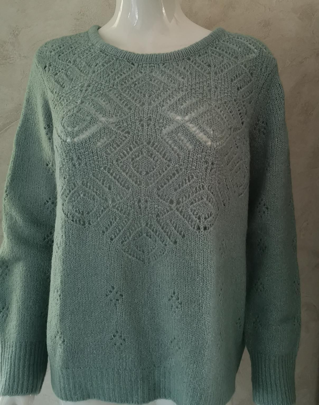 Pull manche longue avec col rond 