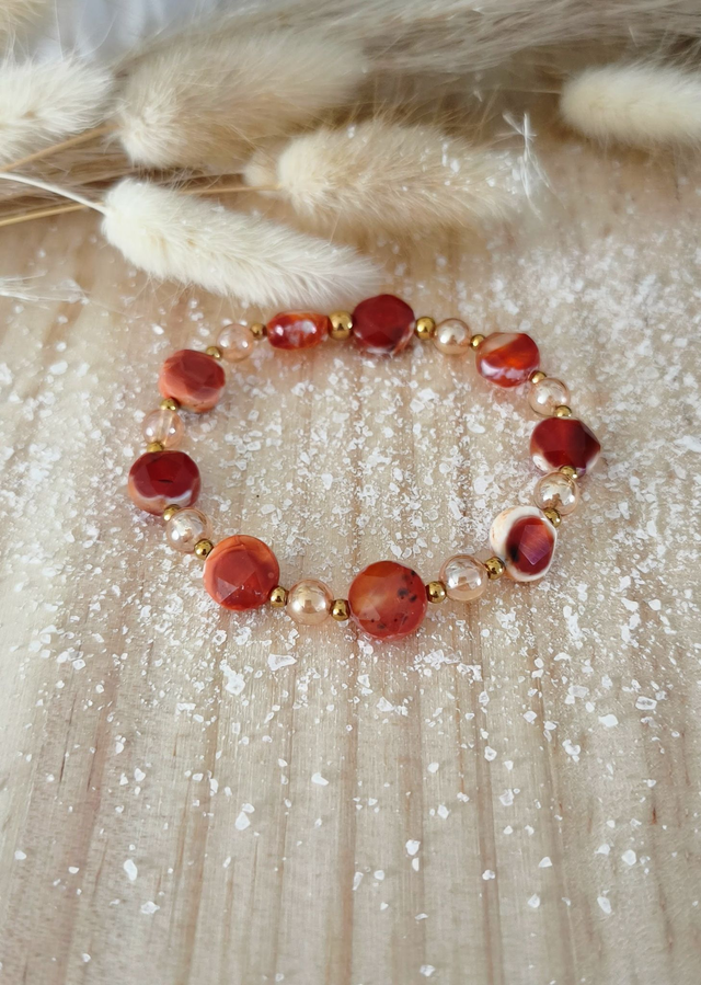 A Bracelet "Soléa" Cornaline