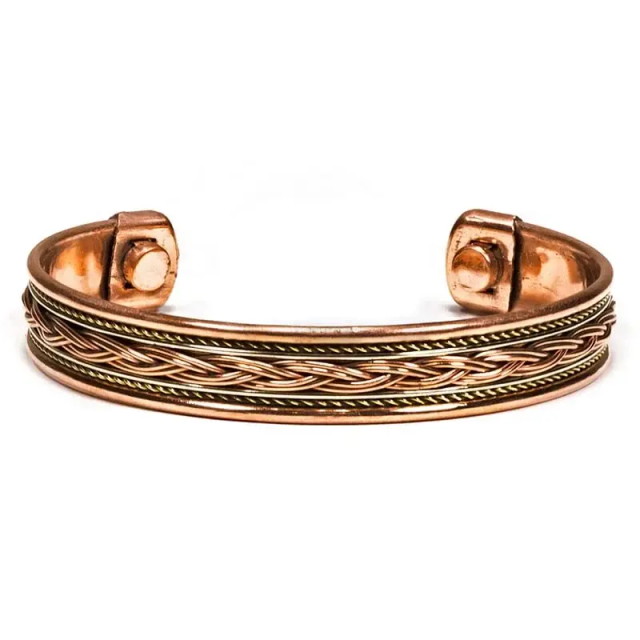 Bracelet Magnétique en Cuivre et Aimants | Équilibre Énergétique Ø 7 cm (1)
