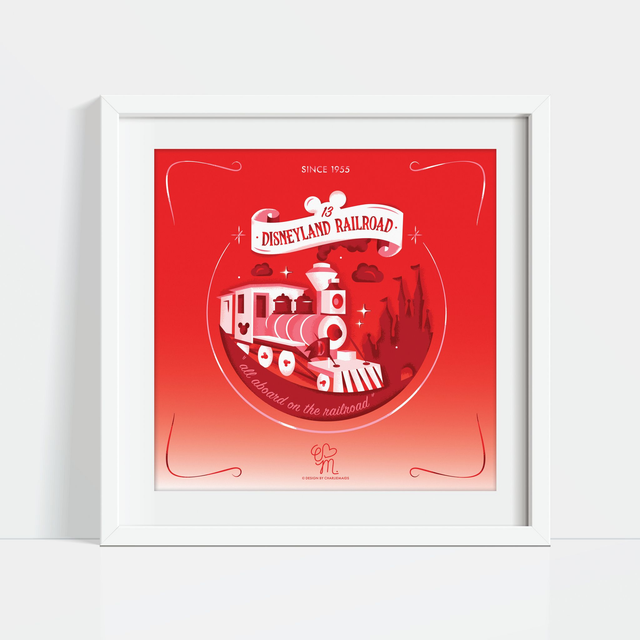 Illustration Attractions Légendaires | 13 Disneyland Railroad