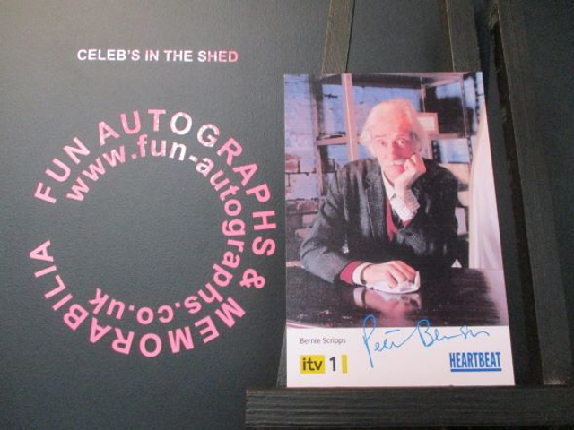 Peter Benson (Bernie Scripps) Original Pre-Print Yellow &amp; Black Heartbeat 6x4 Cast Card