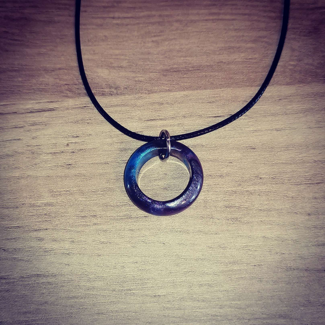 Anneau dégradé de bleu 