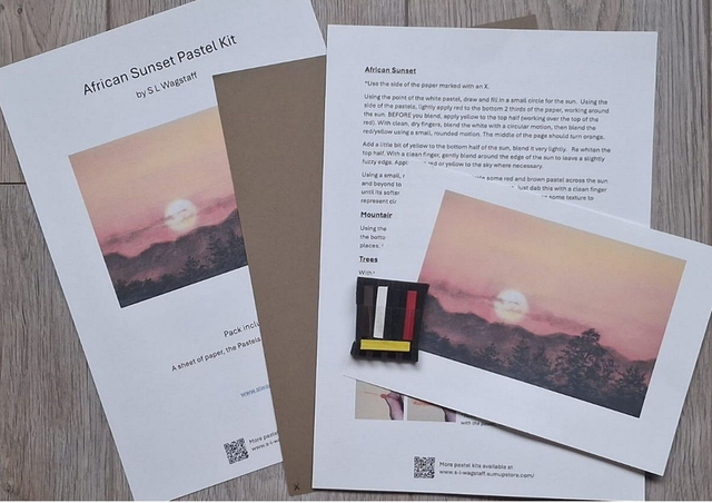 African Sunset - Pastel Starter Kit