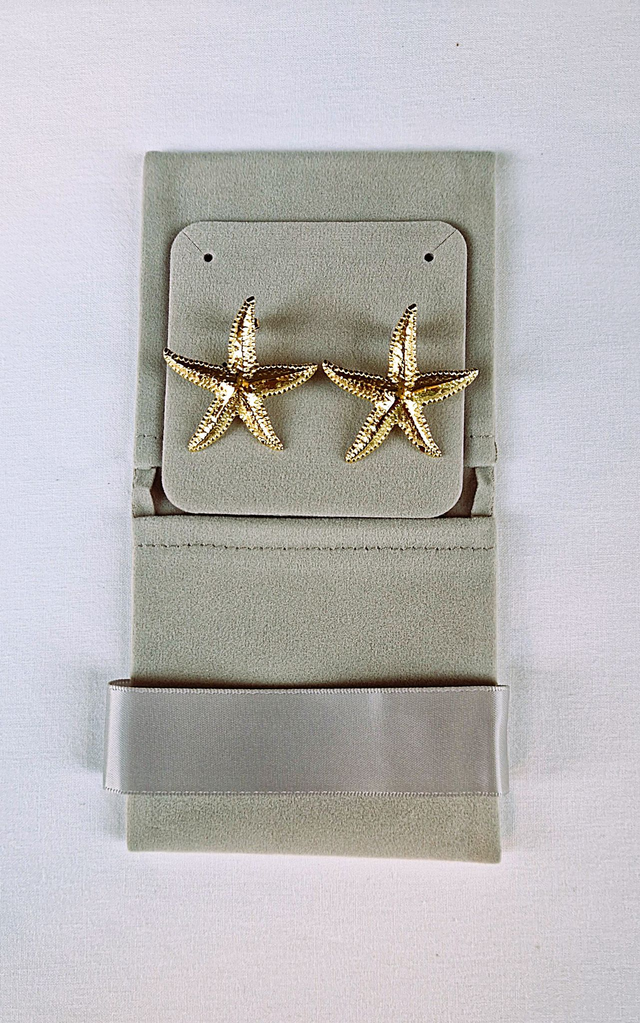 Boucles d'oreilles Etoile de mer en doré