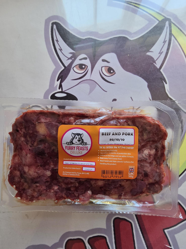 Beef &amp; Pork 80/10/10 500g Flat Pack