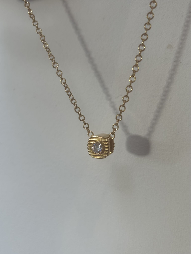 Moon Spinner Pendant Gold Vermeil 