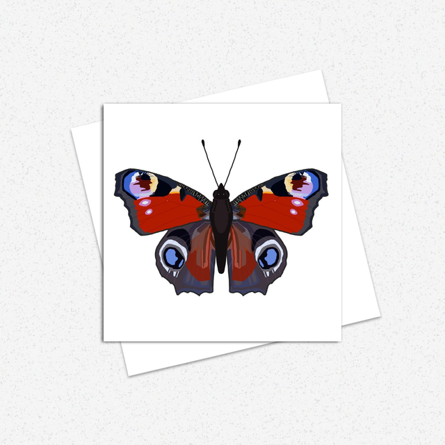 Peacock Butterfly Greeting Card