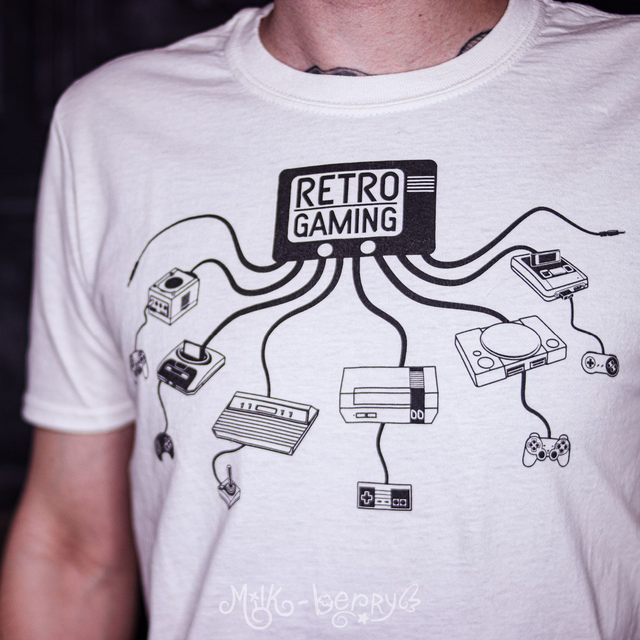 T-shirt Retroctopus Retrogaming