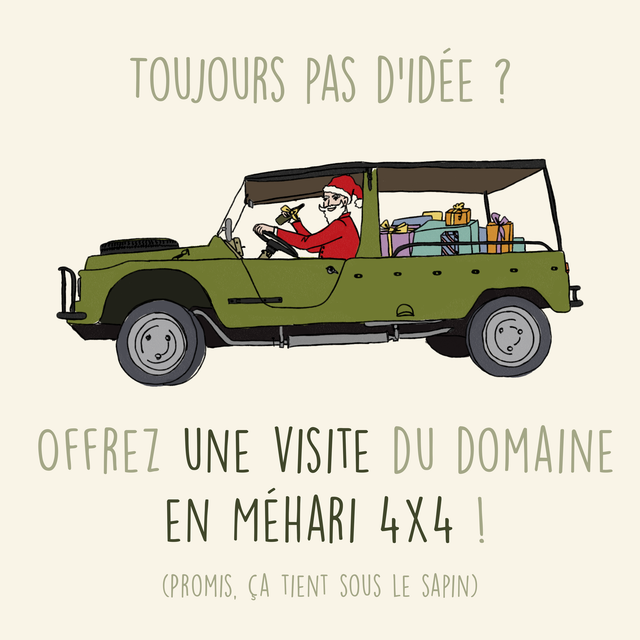 CARTE CADEAU - Visite du domaine en Méhari pour 2 personnes