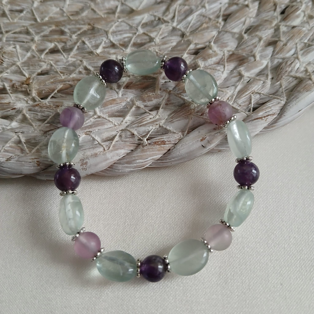 Meisjes armband met Fluoriet (3.060)