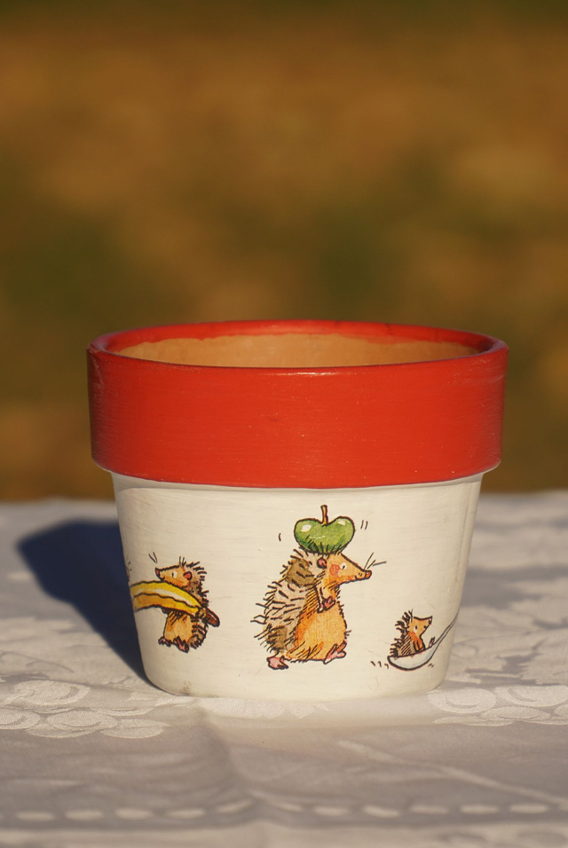 Übertopf Herbstliche Igel