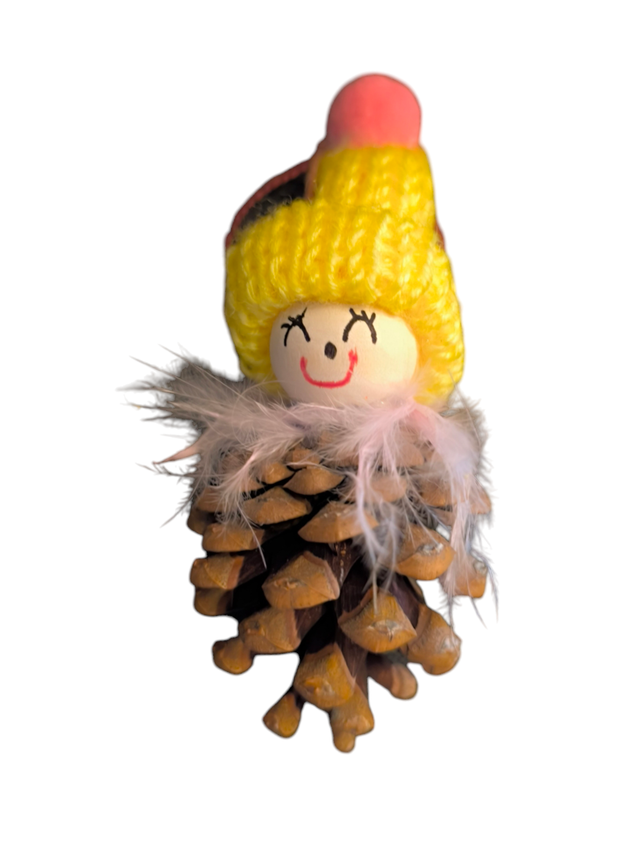 Bonhomme en pin à suspendre (Petit)