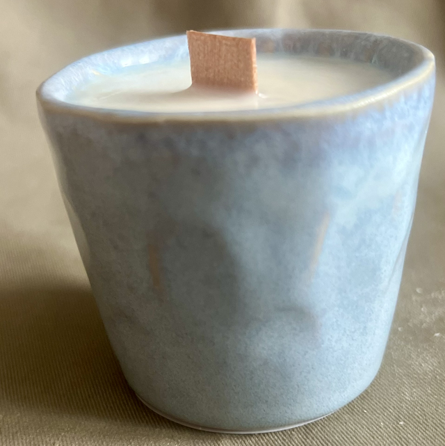Portuguese Ceramic Espresso Cup Candles