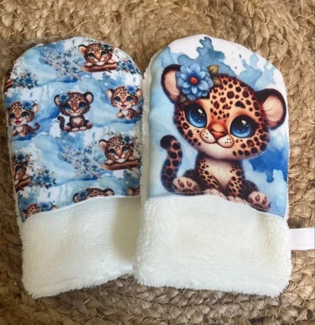 Gant de toilette Leopard 
