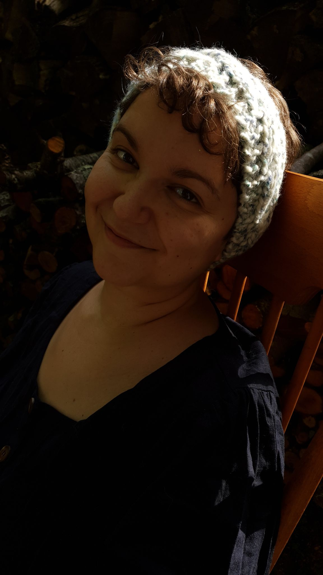 cache oreilles tweedy bleu  / bandeau