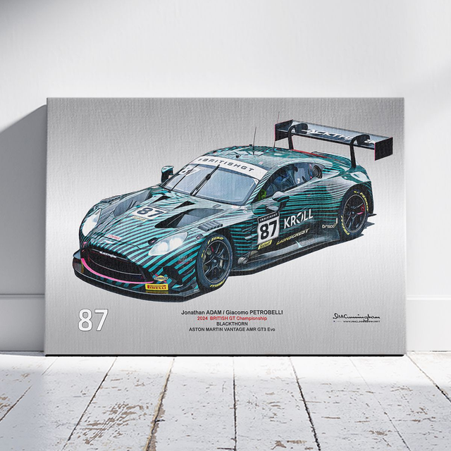 C240903 Aston Martin Vantage AMR GT3Evo British GT 24 Blackthorn #87