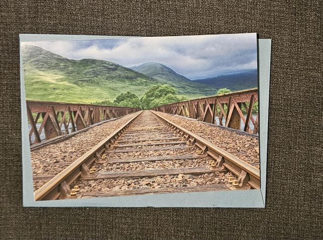 Train Track Picture Card 