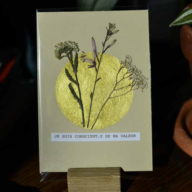carte postale • je suis conscient.e de ma valeur