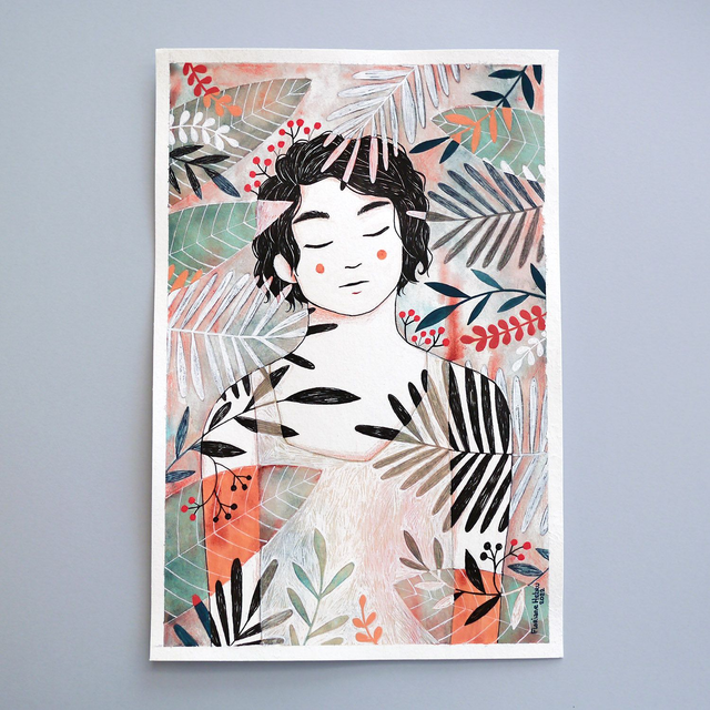 SYMBIOSE // oeuvre originale, 20 x 30 cm