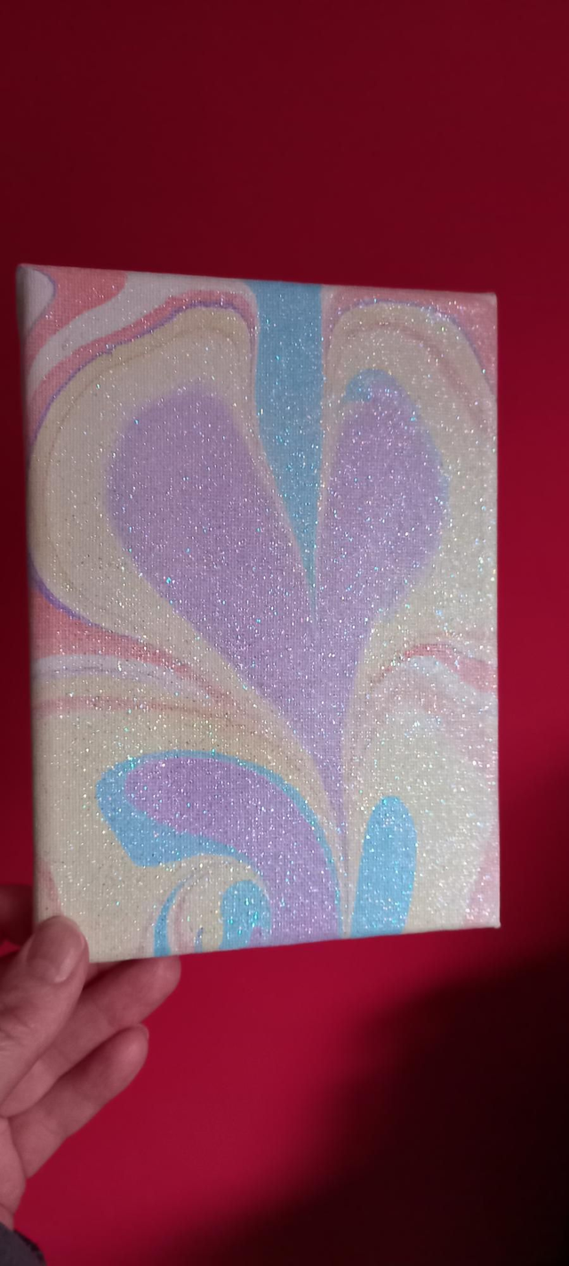 Marbled Heart ♥  Glitter Picture