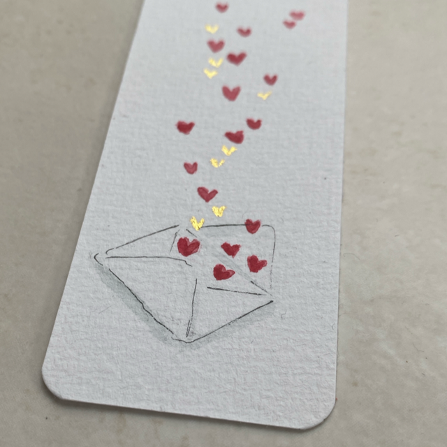 Marque-page Petits cœurs 03