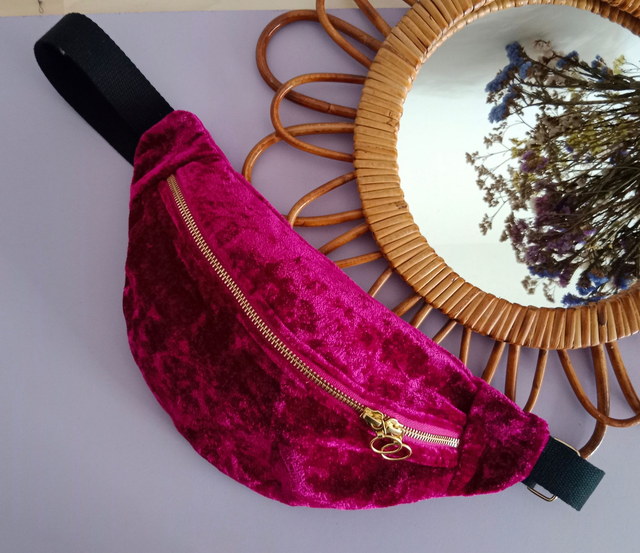 La banane - VELOURS FUCHSIA