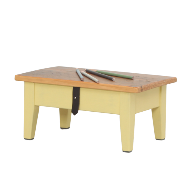 UNIK Altholz Schemelchen schwefelgelb