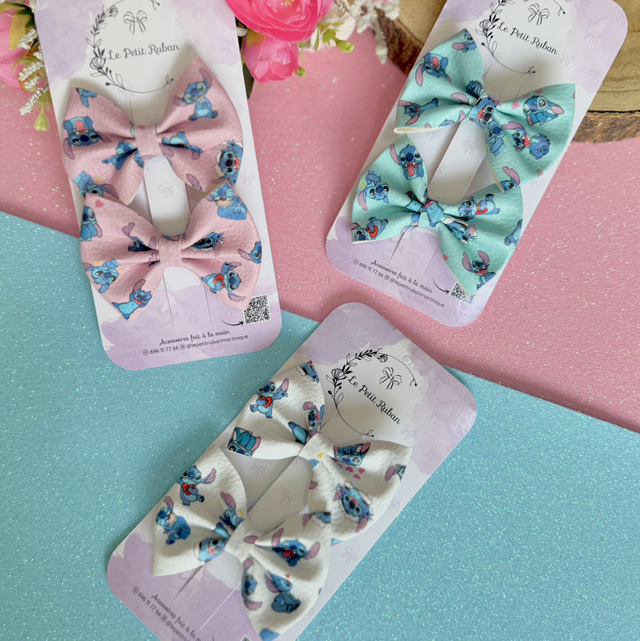 Paire de barrettes Lilo & Stitch 